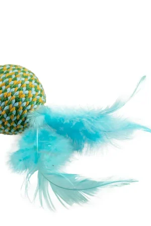 Premium Duvo+ Jolly Bal Met Veren Blauw